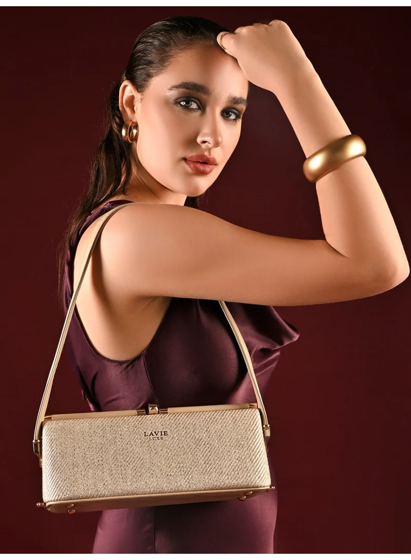 Lavie Luxe Women's Glam Dazzle Horizontal (Beige)